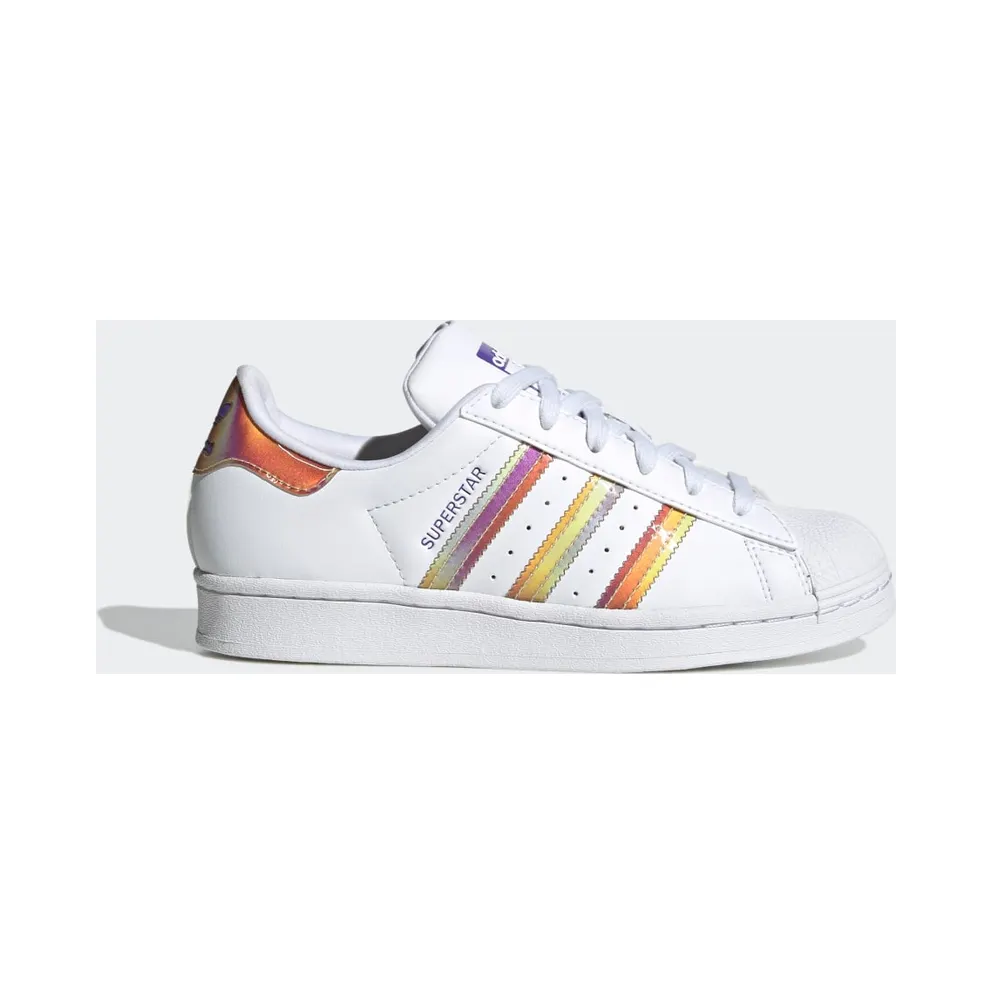 adidas Superstar Schuh Cloud White / Cloud White / Purple Rush (HQ4346)