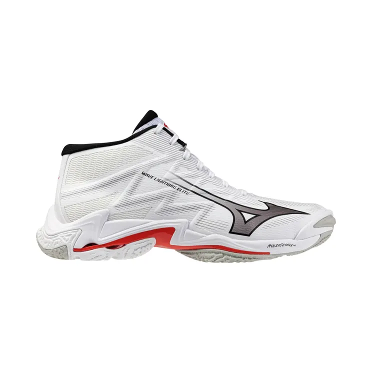 Mizuno Wave Lightning Elite Mid White Black Fiery Red (V1GA260559)