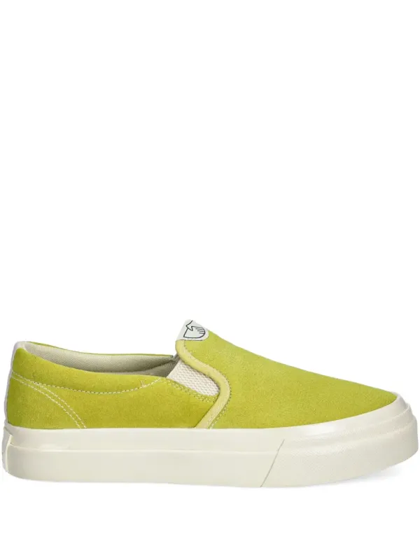 Stepney Workers Club Slip-On-Sneakers mit Logo-Patch – Green (YA03234)