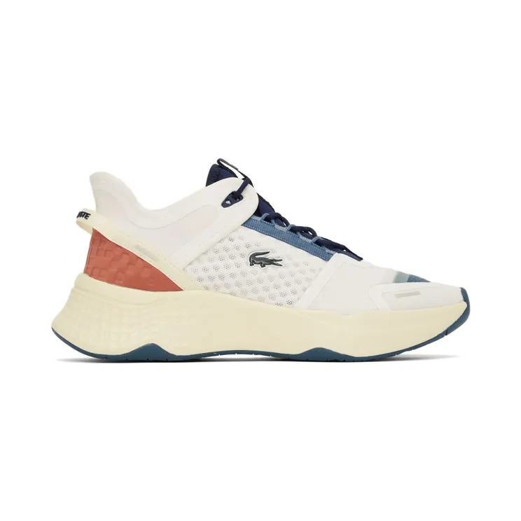 Lacoste White & Navy Court-Drive Sneakers (42SMA0044)