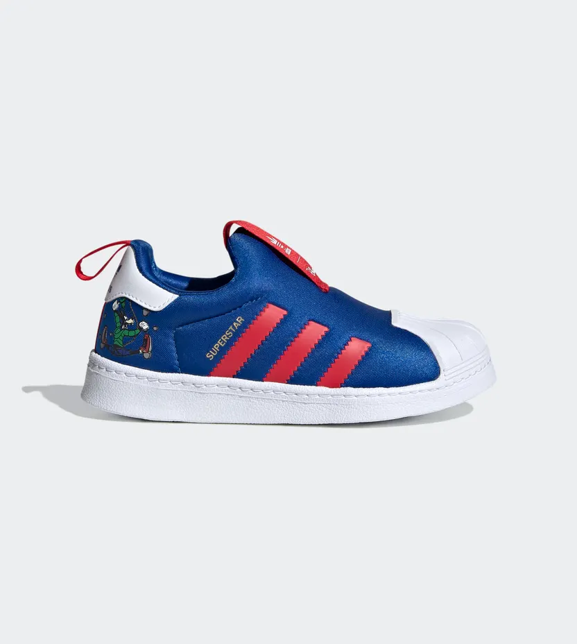 Adidas Disney x Superstar 360 J ‘Goofy – Blue’ Blue/Scarlet/Cloud White (FW8041)