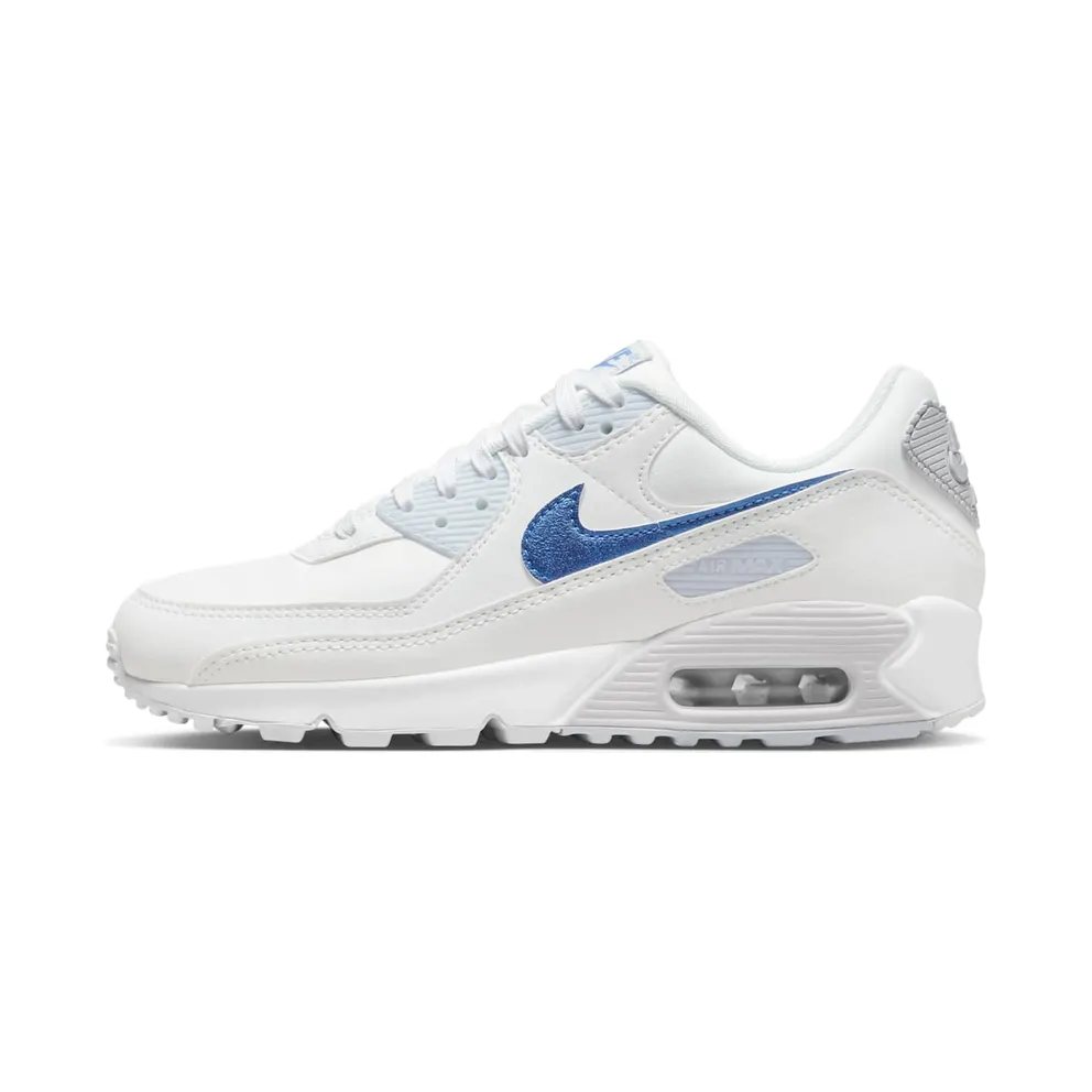 Nike Air Max 90 White Metallic Blue (DX0115-100)