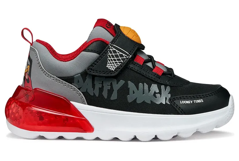 Geox sneaker Zwart/Rood (J65LYA011CE-C0048)