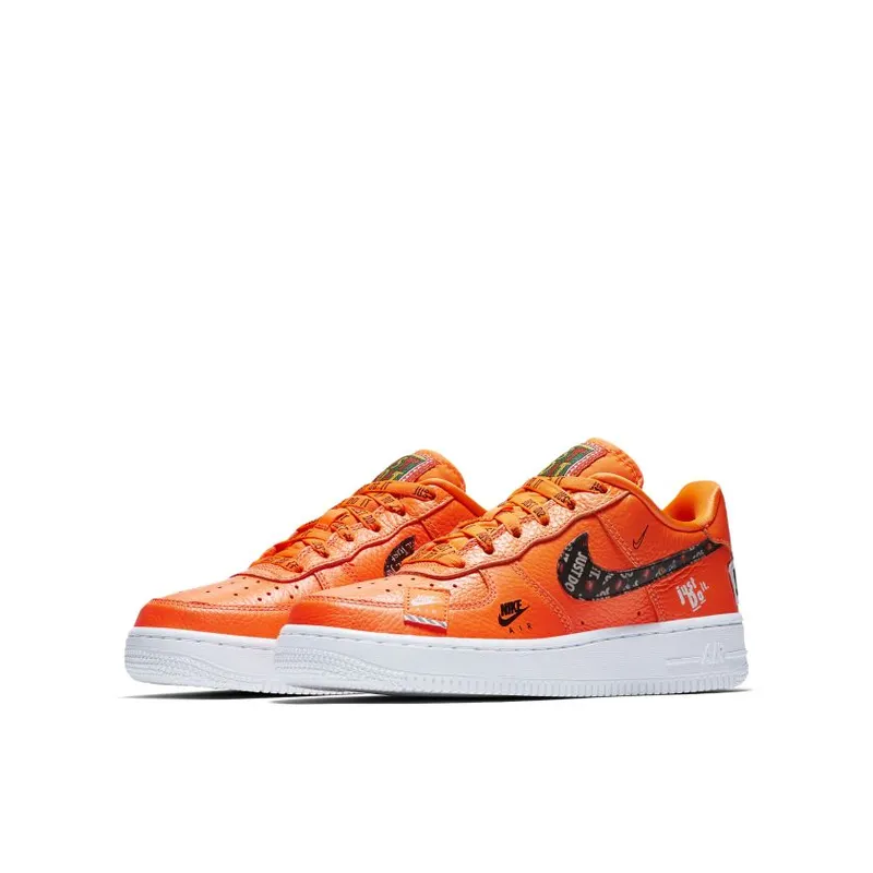 Nike Air Force 1 Low Just Do It Pack Orange (GS) White/Total Orange-Black (AO3977-800)