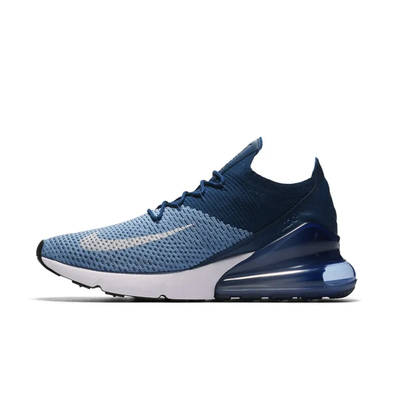 Nike Air Max 270 Flyknit Work Blue Work Blue/White-Brave Blue-Total Crimson (AO1023-400)