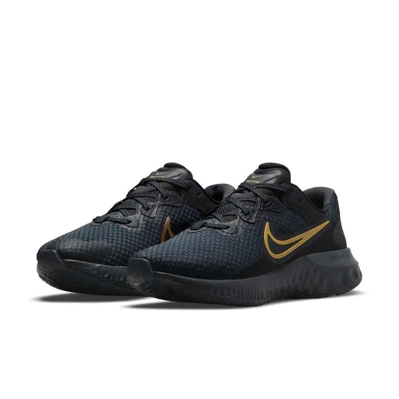 Nike Renew Run 2 Black Metallic Gold (CU3504-010)