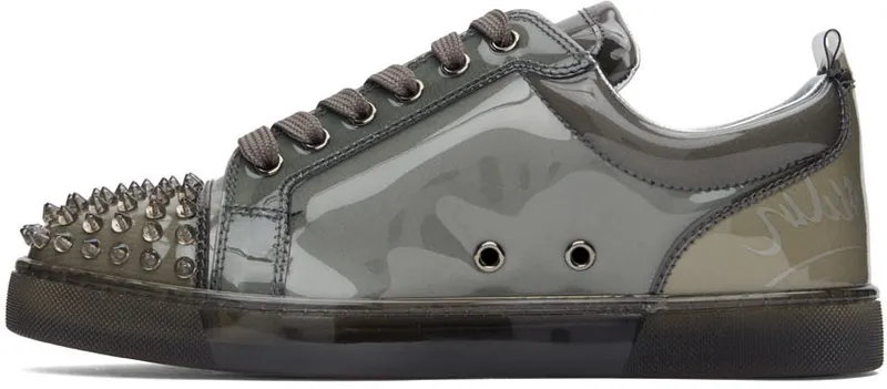 Christian Louboutin Gray Louis Junior X Ray Low-Top (1221013)