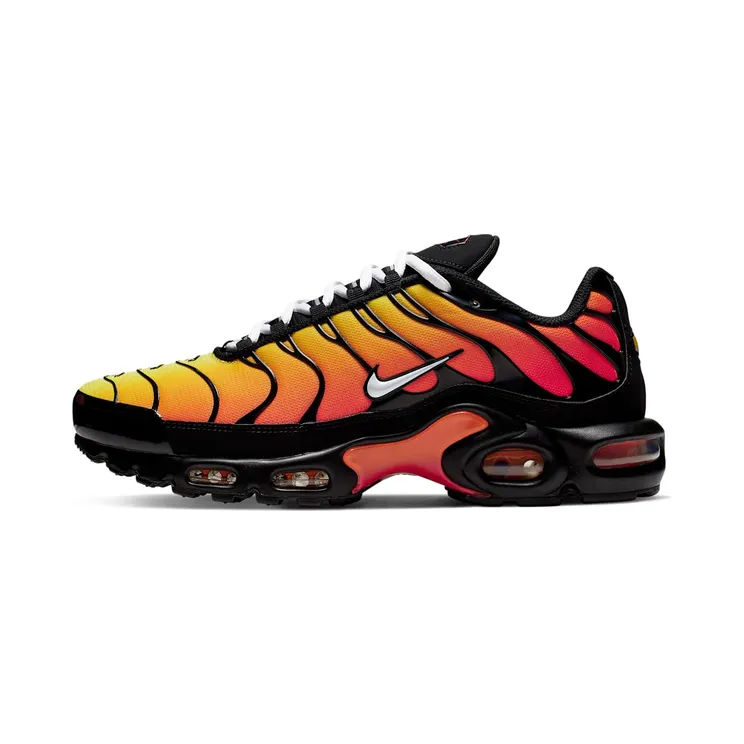 Nike Air Max Plus Tiger “Black / Pure Platinum / Habanero Red / White” (852630-040)