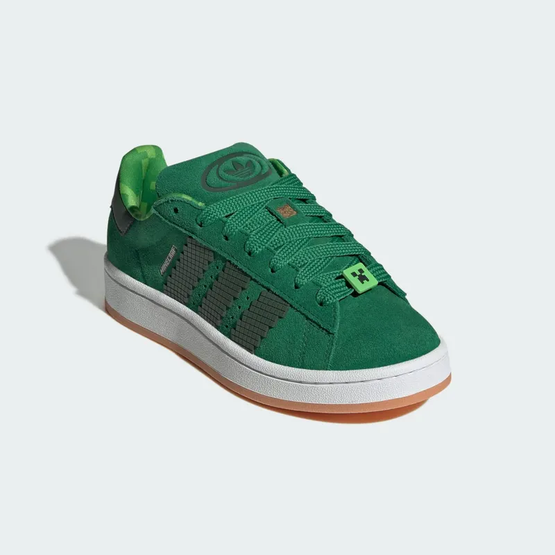 Adidas Campus 00s x Minecraft Kids Green / Core Black / Gum (JS3778)