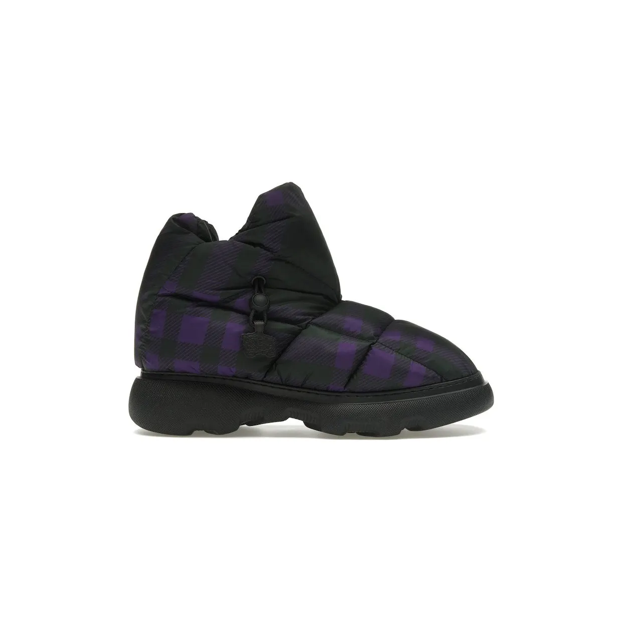Burberry Check Pillow Boot Black Purple (8074739)
