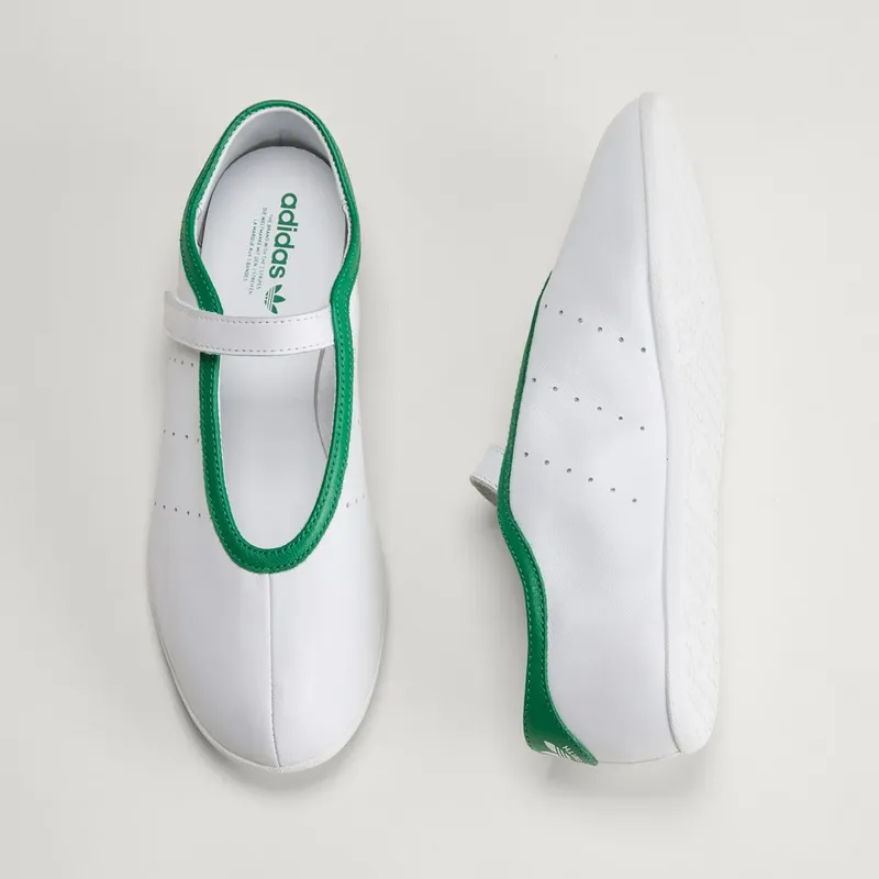 Adidas STAN SMITH LO BALLETSCHOENEN Cloud White / Cloud White / Green (LA6370)