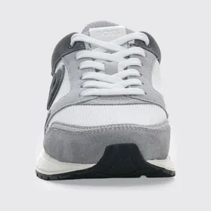 Boss Mesh and Suede Sneakers Grey (50554612061)