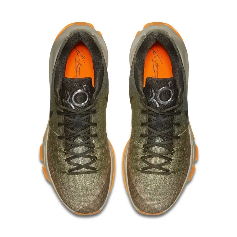 Nike KD 8 Easy Euro Grey/Squadron Green-Alligator-Bright Citrus (749375-033)