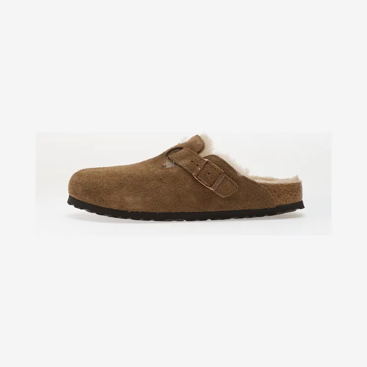 Birkenstock Boston Clogs mit Shearling-Futter “Brown” (1032432)