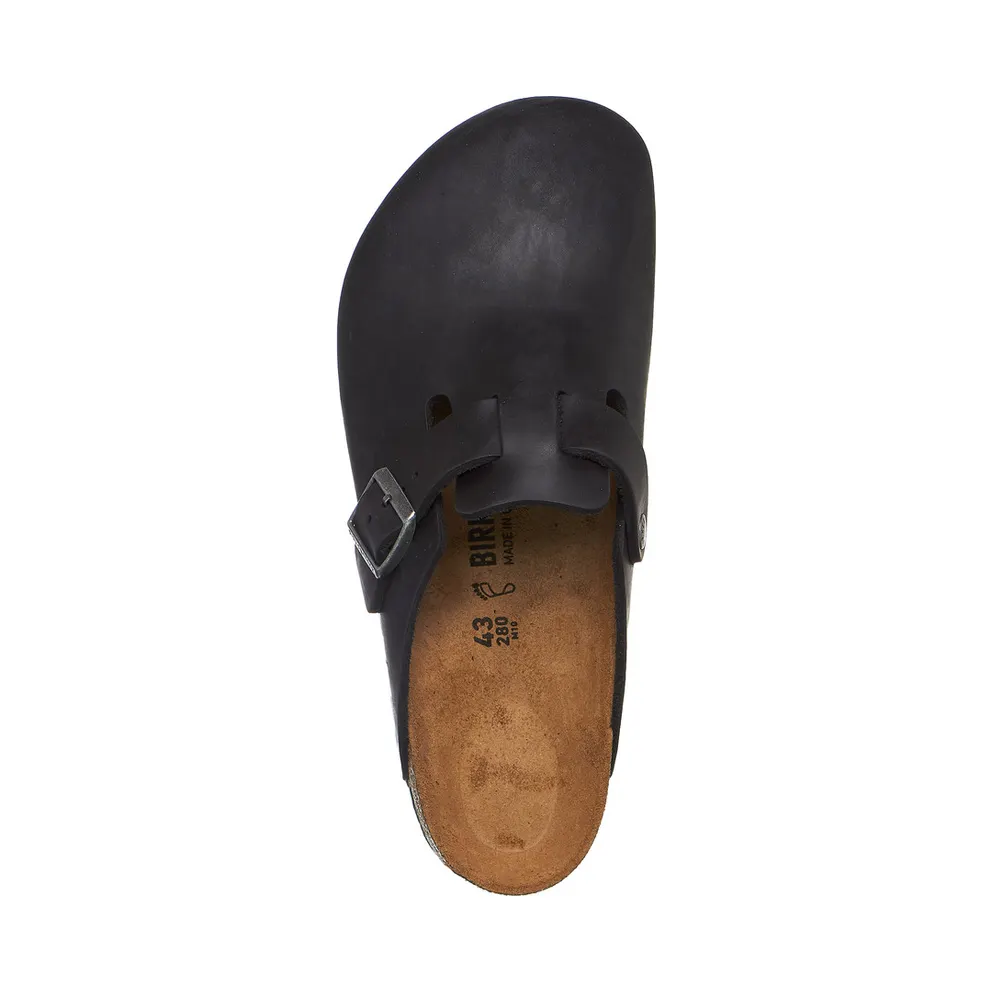 Birkenstock Boston Clog “Oiled Leather – Black” (0059461)