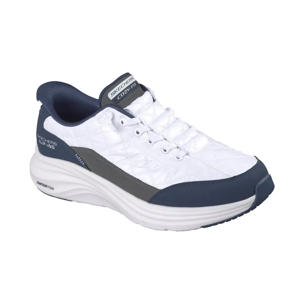 Skechers Slip-ins: Contour Foam – Cozy Fit Sneaker White/Marine