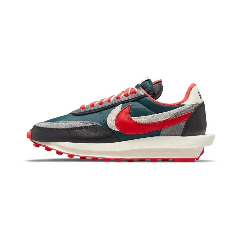 Nike x sacai UNDERCOVER LDWaffle Midnight Spruce University Red (DJ4877-300)