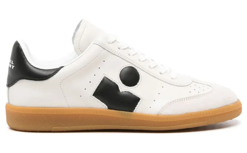 ISABEL MARANT Bryce leren sneakers – Beige (BK0014FAA4E11S)