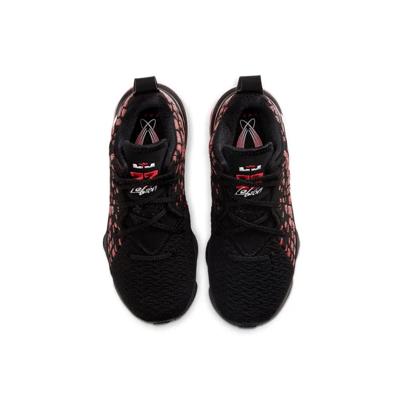 Nike LeBron 17 Infrared (PS) Black/White-University Red (BQ5595-006)