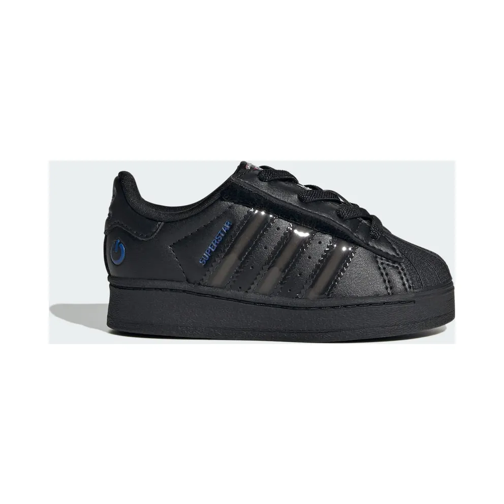Adidas Superstar Led Lights Comfort Closure Elastic Lace Kids Core Black / Core Black / Preloved Violet (JS1295)