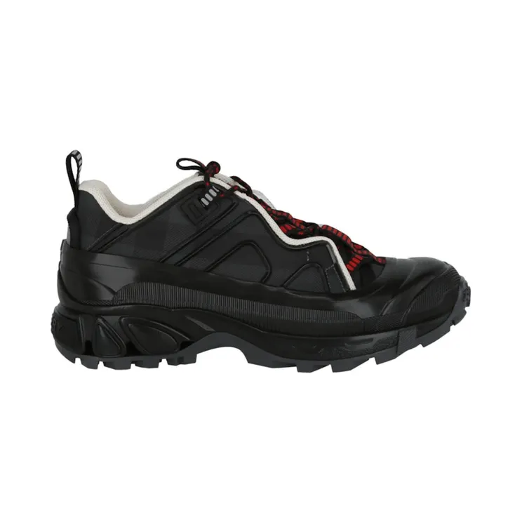 Burberry Arthur Low-Top Check Black Red (8055576 00017)