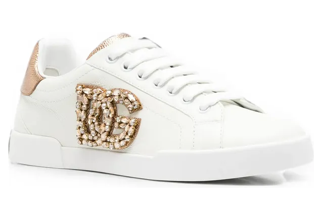 Dolce & Gabbana Crystal-embellished DG Logo “White” (CK2467 A3S62 8G022) (4)