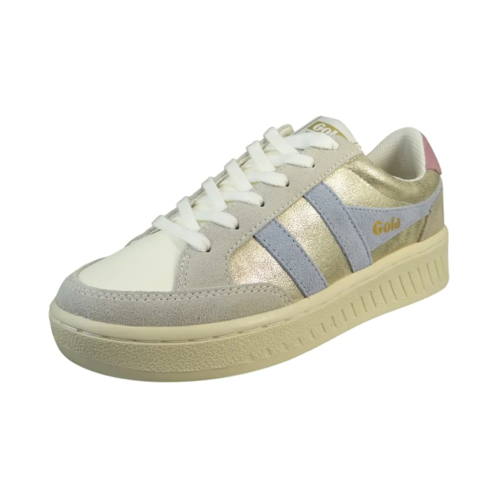 Gola sneaker Ivoor / Donkerbeige / Opaal / Gold (CLB334EY)