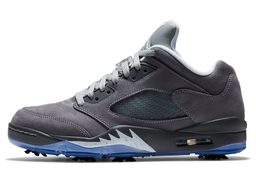 Jordan 5 Golf Low “Light Graphite / White / Wolf Grey” (CU4523-005)