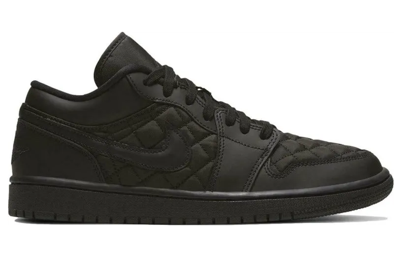 Jordan 1 Low Triple Black Quilted (DB6480-001)
