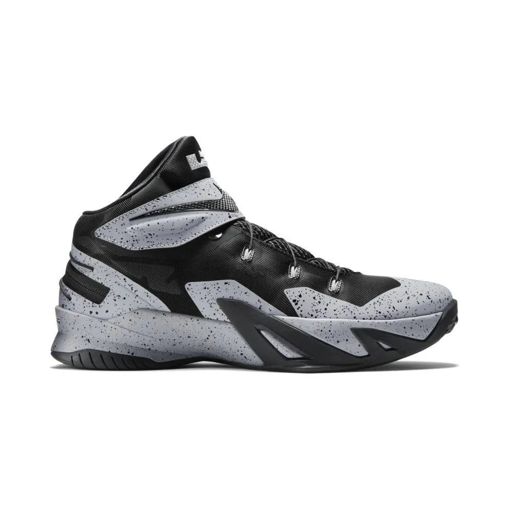 LeBron Soldier 8 “FLYEASE” Black/Black-Wolf Grey (805894-002)