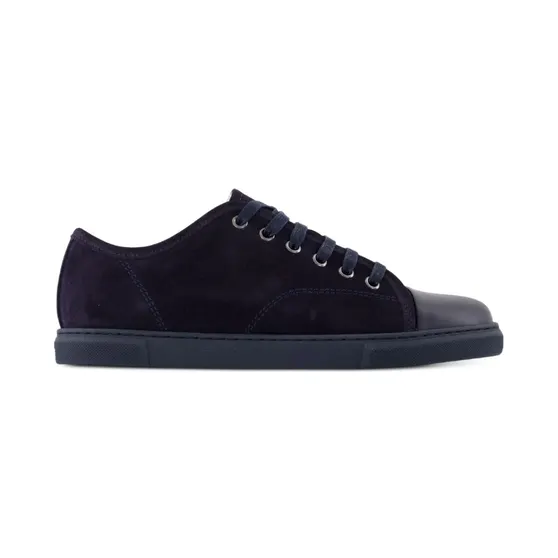 Lanvin Suède leren met bewerkte neus “Blue” (FWSKDBB1ANAPH24285)