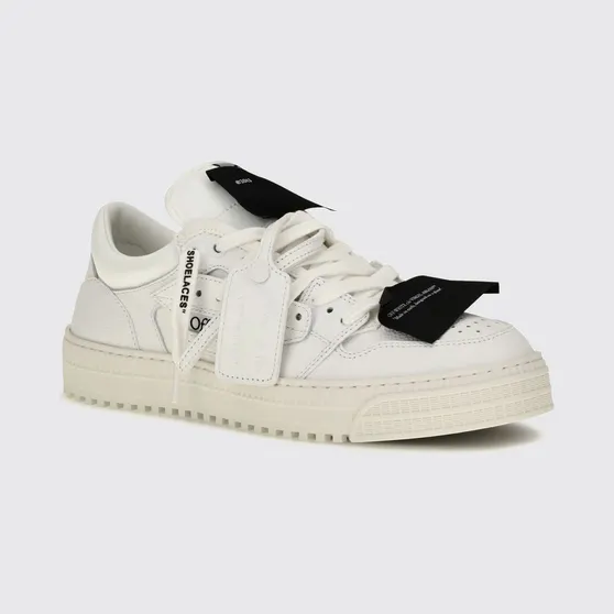 Off-White 3.0 Court Grained Calfskin Low Top Sneakers White (M29KC9L0010110V)