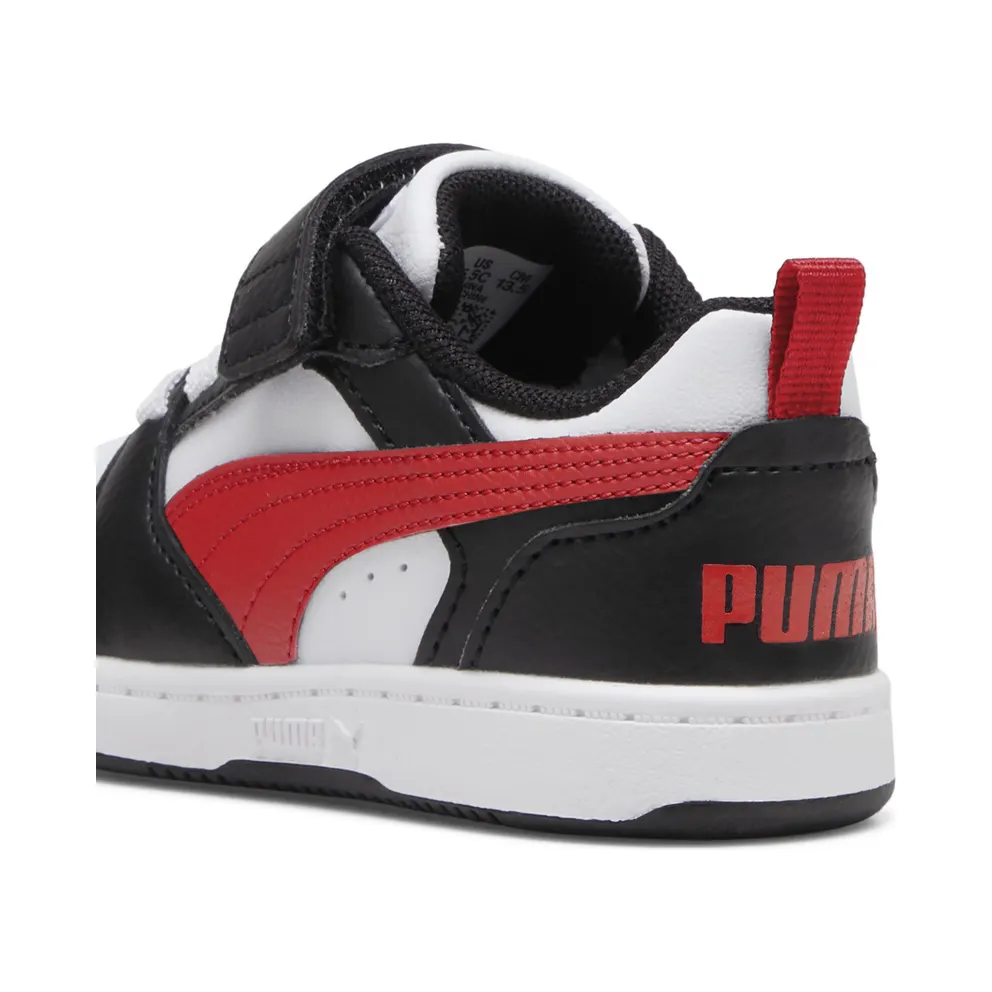 Puma Rebound v6 Lo “Puma White / For All Time Red / Puma Black” (397420_04)