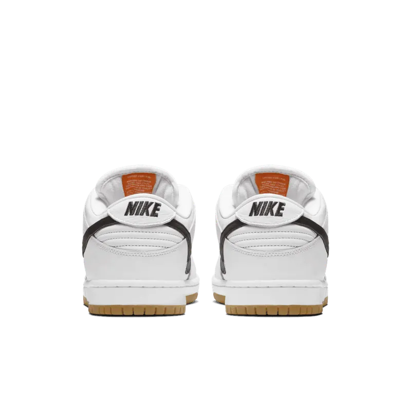 Nike SB Dunk Low Orange Label White White/Black-White-Gum Light Brown-Safety Orange (CD2563-100)