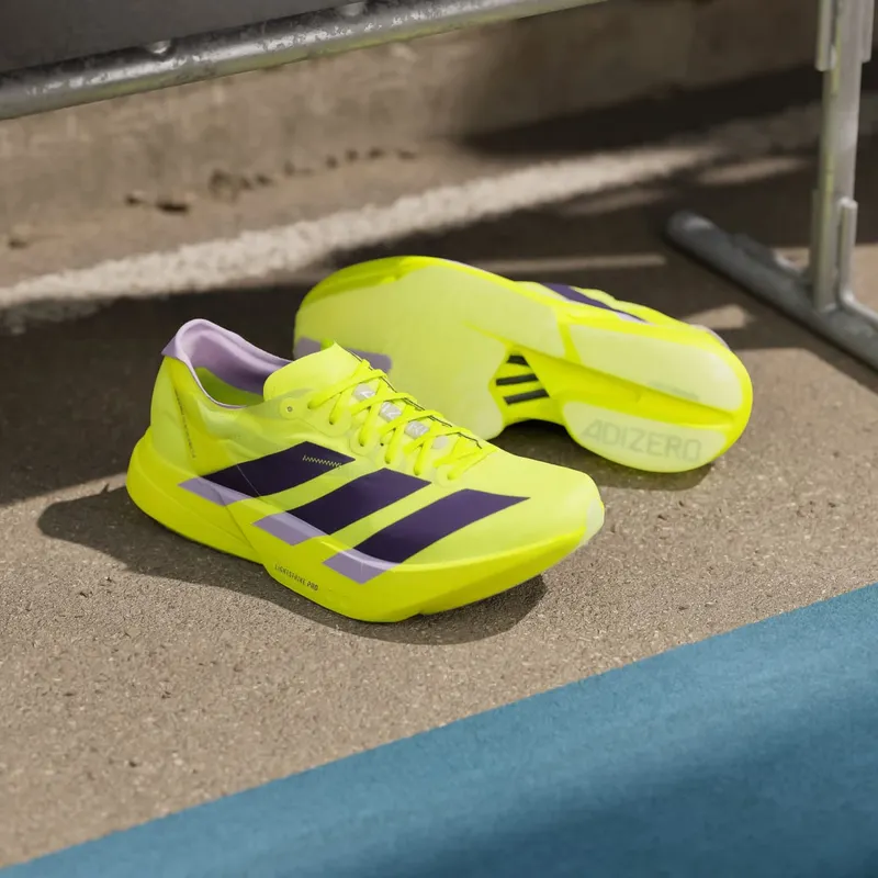 Adidas Adizero Adios Pro 4 Solar Yellow / Aurora Plum / Powder Plum (JP6623)