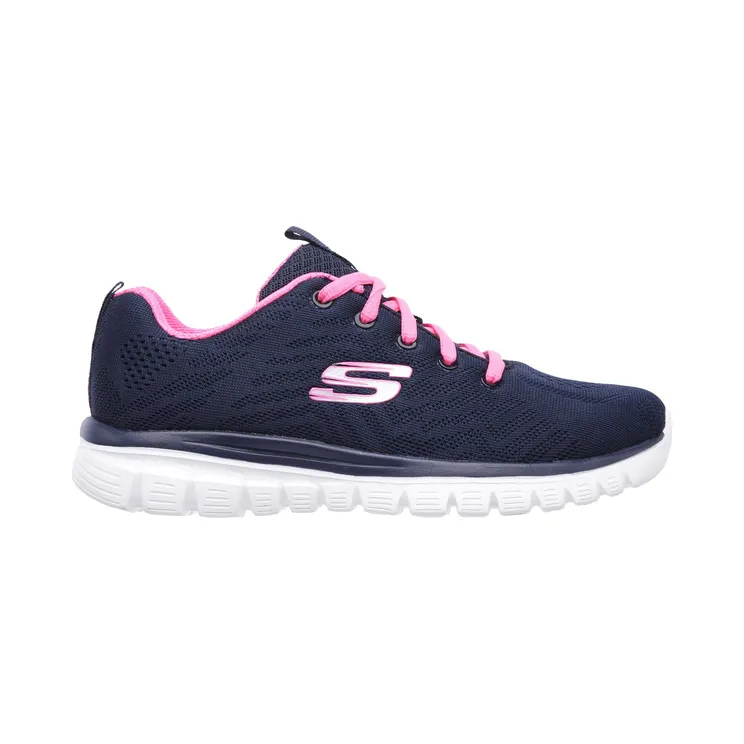 Skechers Graceful – Get Connected “Navy / Hot Pink” (12615NVHP)