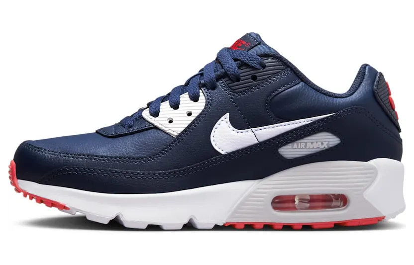 Nike Air Max 90 Leather Obsidian Track Red (DV3607-400)