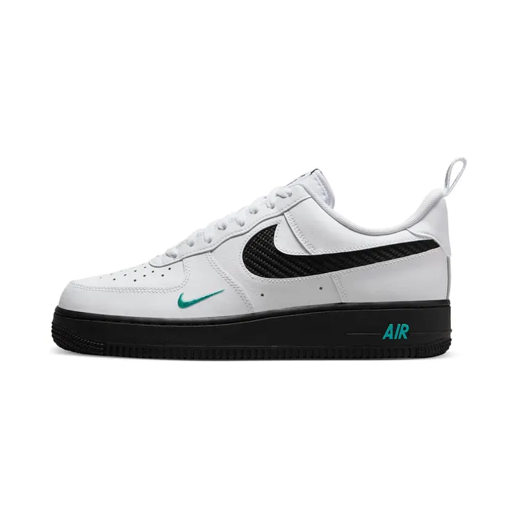 Nike Air Force 1 Low “White / Black / Washed Teal” (DR0155-100)
