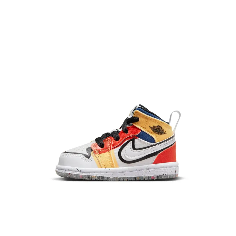 Jordan 1 Mid SE White Picante Red French Blue Black (DV1321-100)