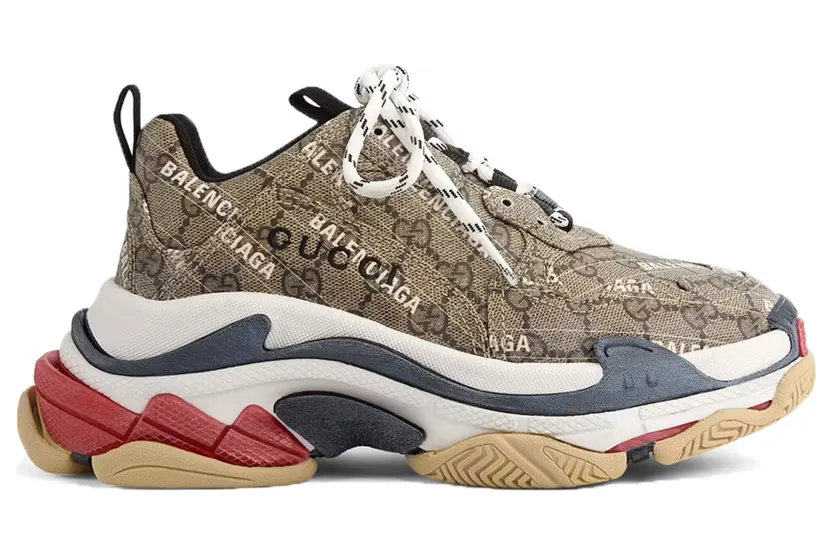 Gucci x Balenciaga The Hacker Project Triple S Beige (681066ULZ10 9795)