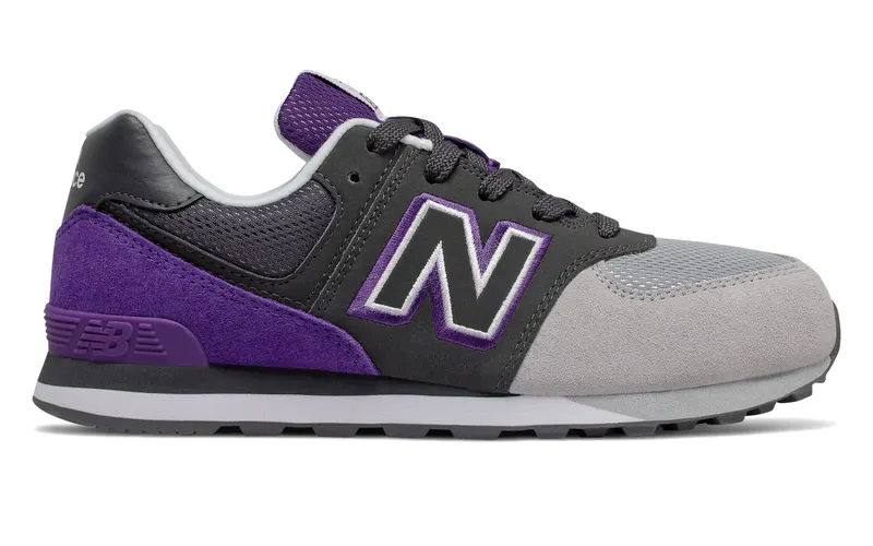 New Balance 574 Shadow Logo PS “Black Purple” (GC574UPB)
