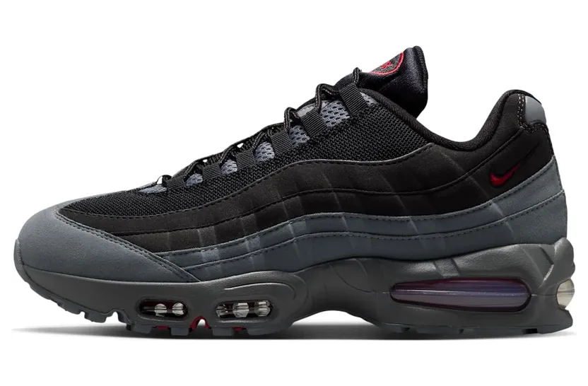 Nike Air Max 95 – “Black / Smoke Grey / Dark Smoke Grey / Tough Red” (HM4740-015)
