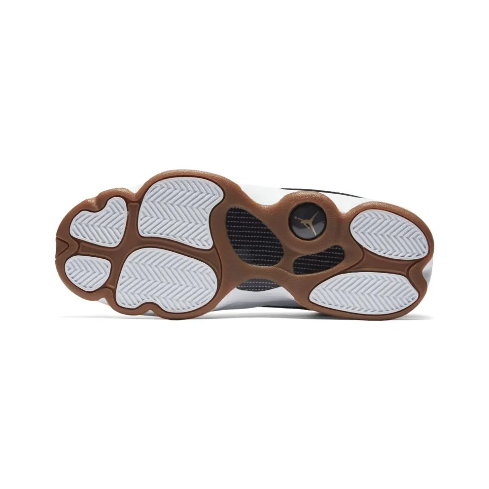 Jordan 13 Retro Black White Gum (GS) Black/Metallic Gold-White-Gum Medium Brown (439358-021)