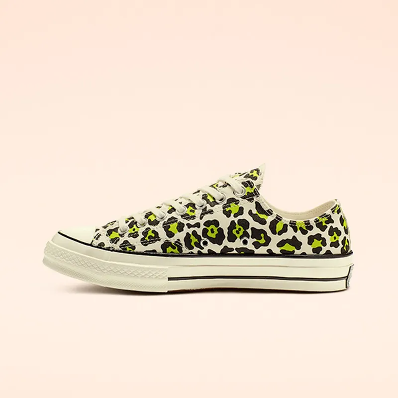 Converse Chuck Taylor All Star 70 Ox Leopard White Bold Lime (164410C)