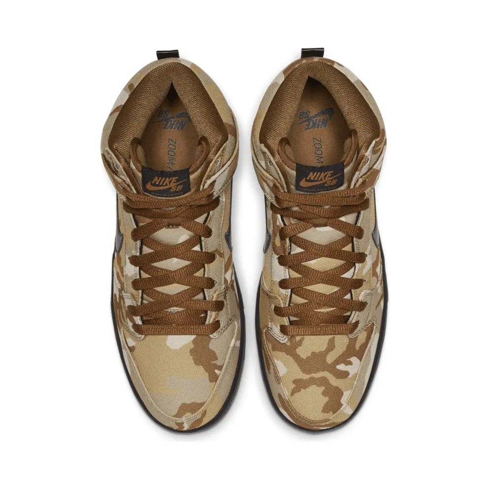 Nike SB Dunk High Pro Desert Camo Parachute Beige/Black-Ale Brown (BQ6826-200)
