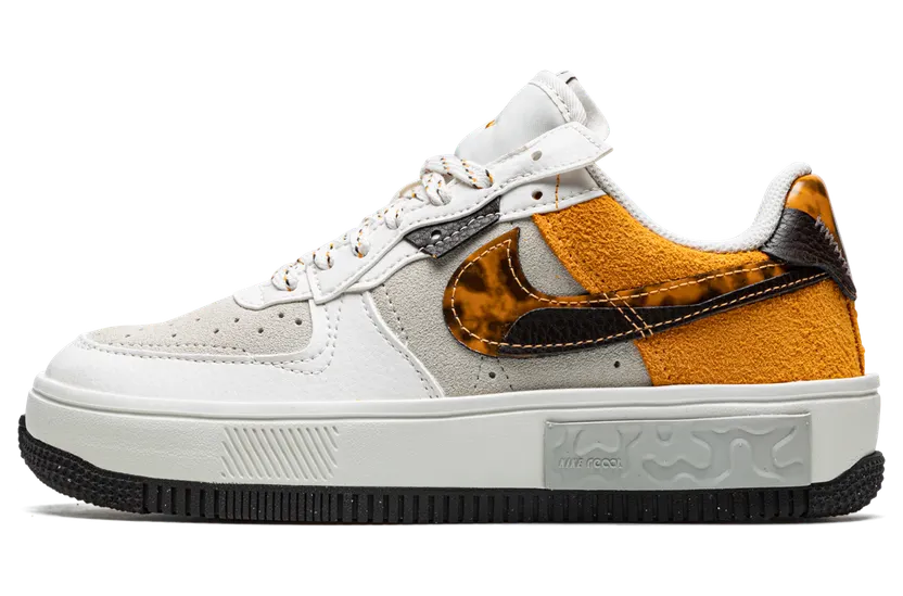 Nike Air Force 1 Fontankaen Grijs – “White / Orange / Grey / Tortoiseshell” (DR0151-001)
