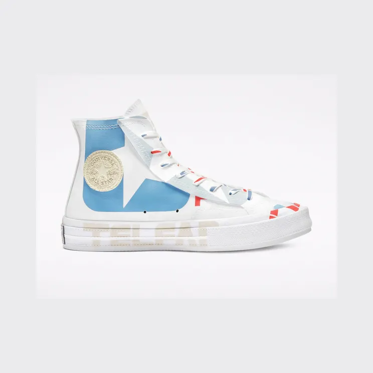 Converse Converse x TELFAR Chuck 70 High Top White/chili Pepper/black (169068C)