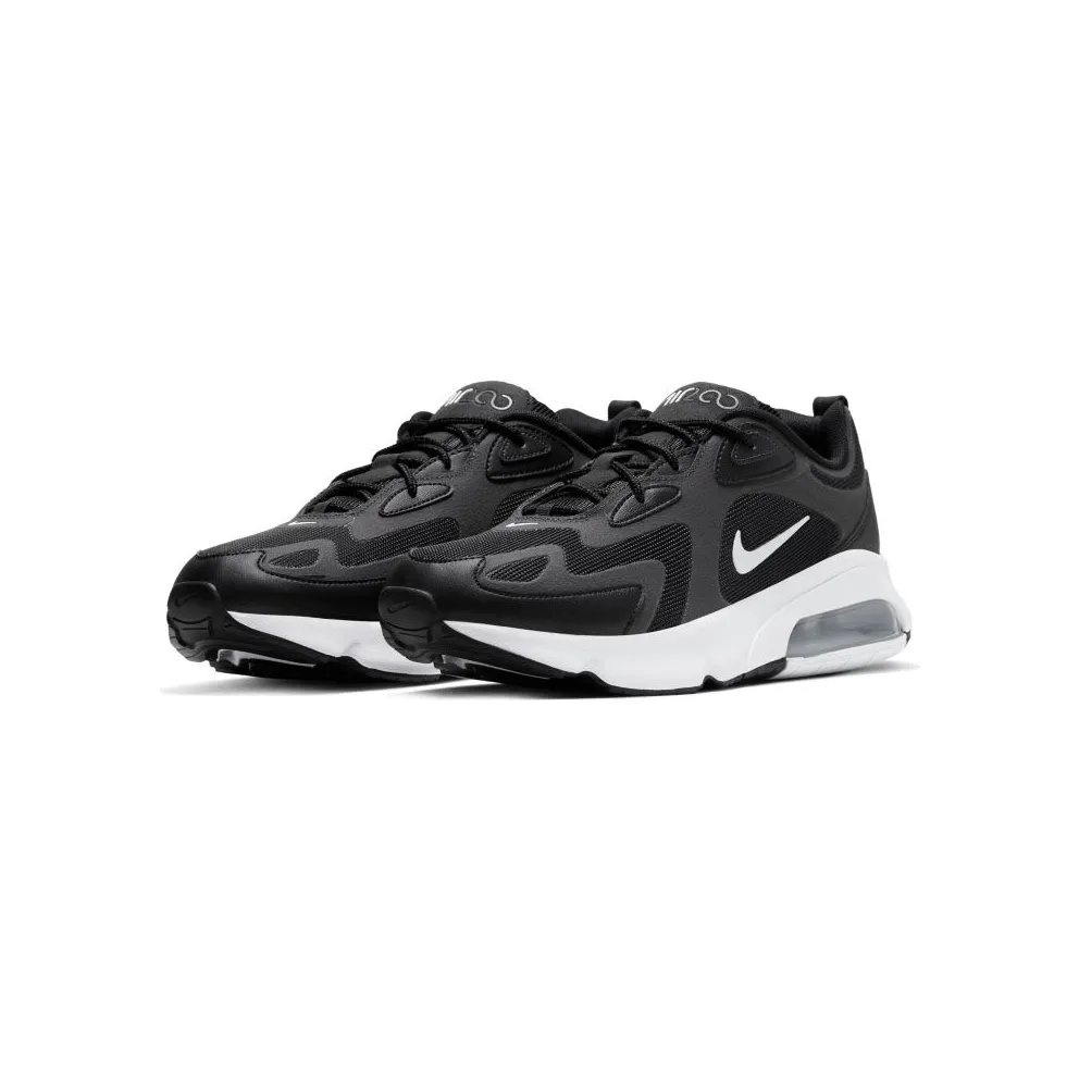 Nike Air Max 200 Black Black/Off Noir-Metallic Silver-White (CI3865-001)