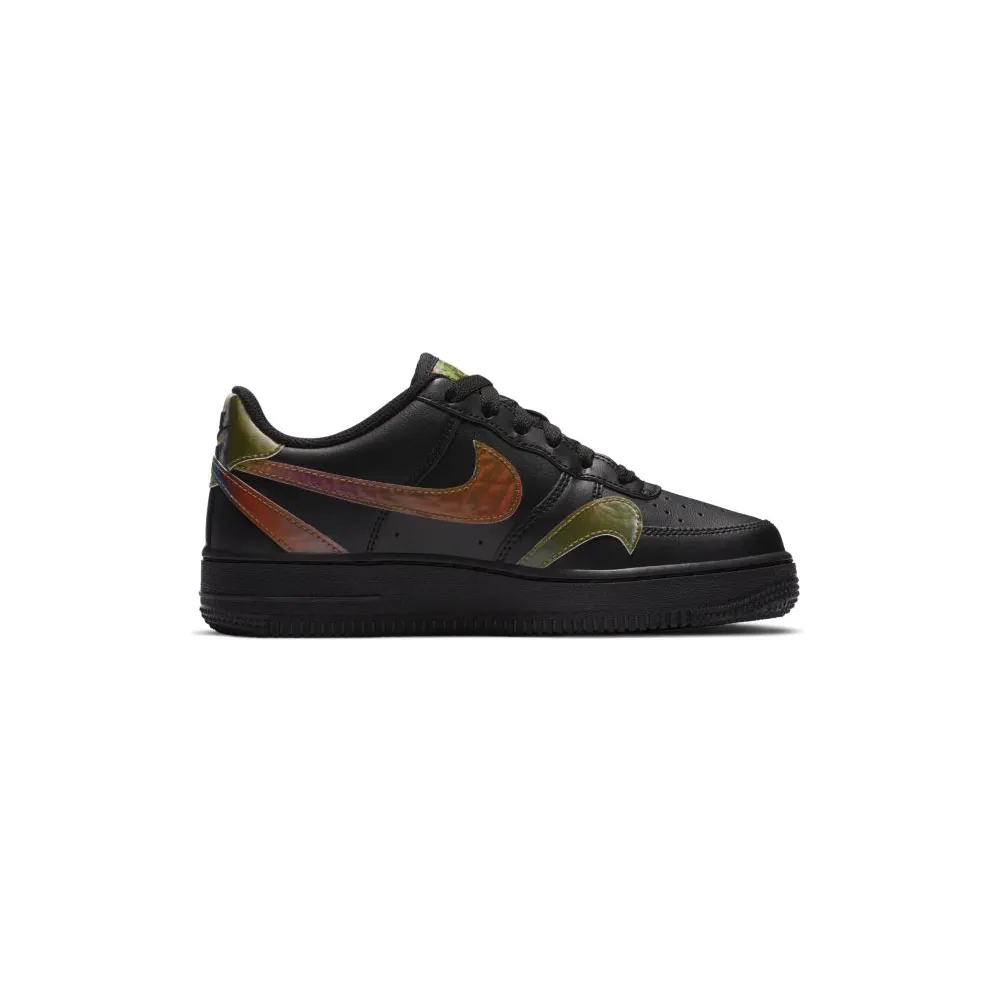 Nike Air Force 1 Low Misplaced Swooshes Black Multi Black/Reflect Silver (CZ5890-001)