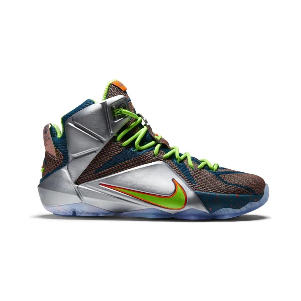 Nike LeBron 12 Trillion Dollar Man Reflective Blue/Total Crimson-Electric Green-Metallic Silver (705410-430)